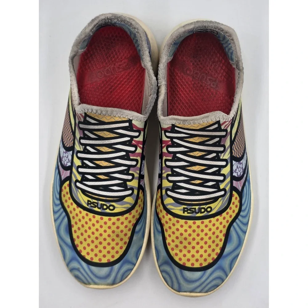 PSUDO Mens Court Slip‎ On Sneakers Cosmic USA Made Size 11 Lightweight Vegan